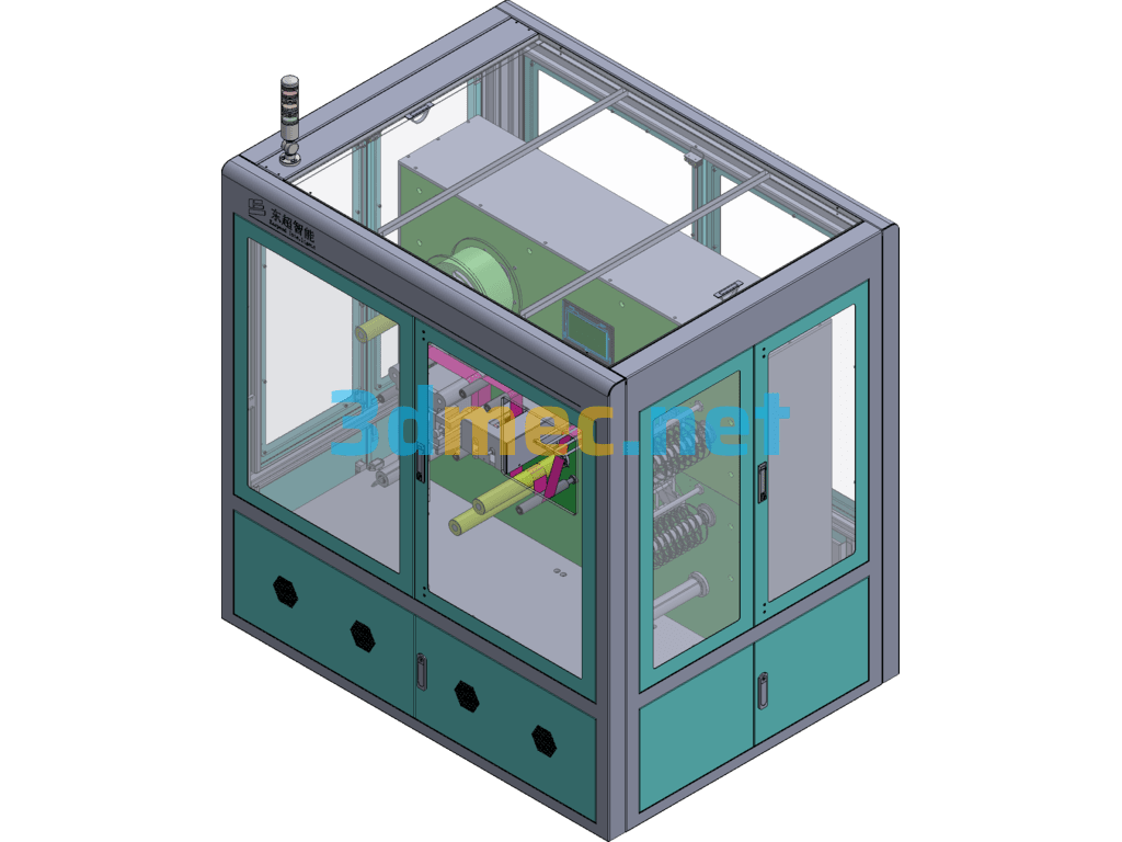 ACF Slitting Machine - 3D Model SolidWorks Free Download