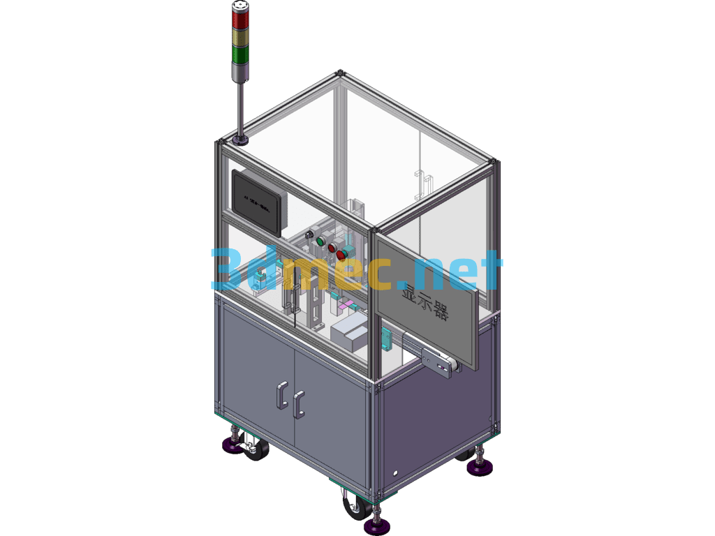 Four-In-One Test Equipment (Produced Including DFM/BOM) - 3D Model SolidWorks Free Download