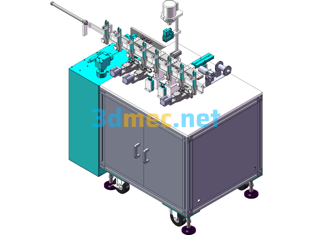 Wire Laser Welding And Cutting Machine (With Detailed DFM) - 3D Model SolidWorks Free Download