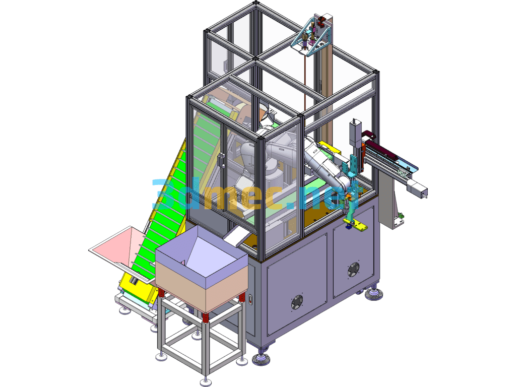 Robot Automatic Feeding Equipment - 3D Model SolidWorks Free Download