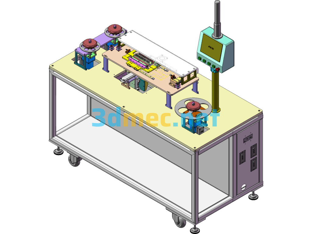 Semi-Automatic Film Coating Machine (Equipment That Has Been Produced And Is Running Stably) - 3D Model SolidWorks Free Download