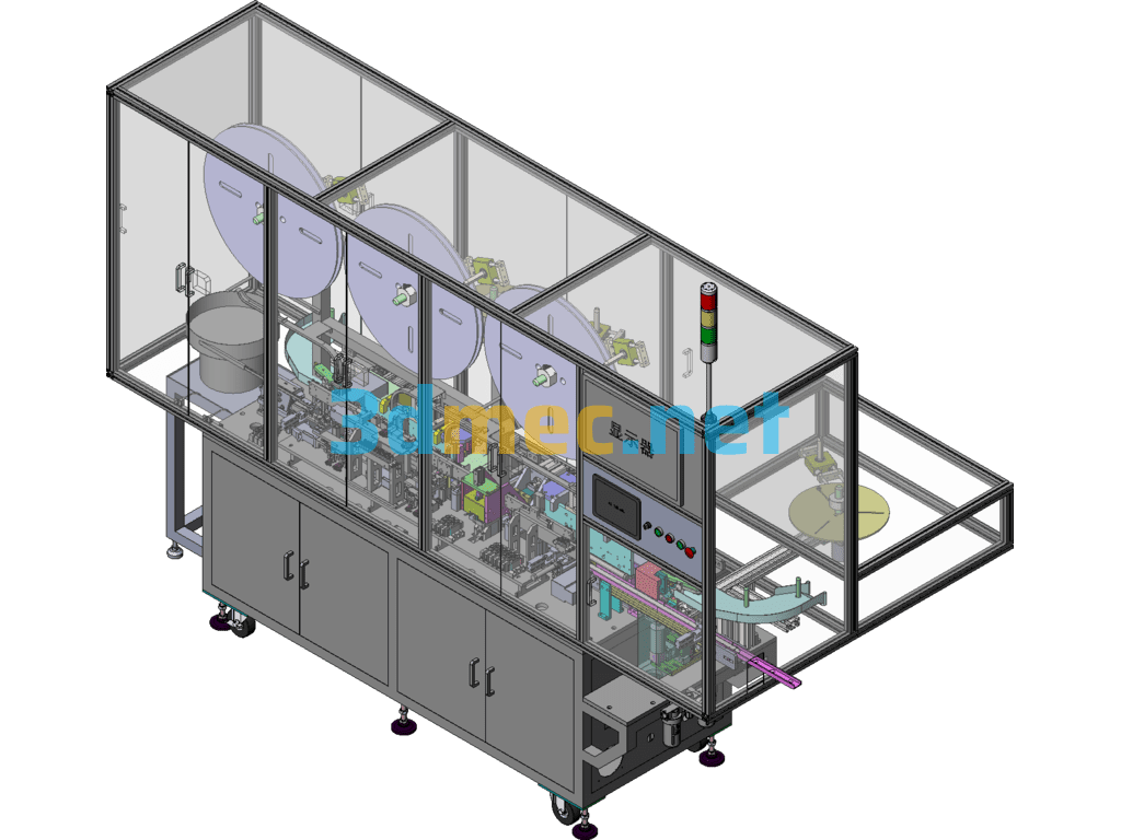 Produced Pin Insertion Machines (Including DFM/BOM) - 3D Model SolidWorks Free Download