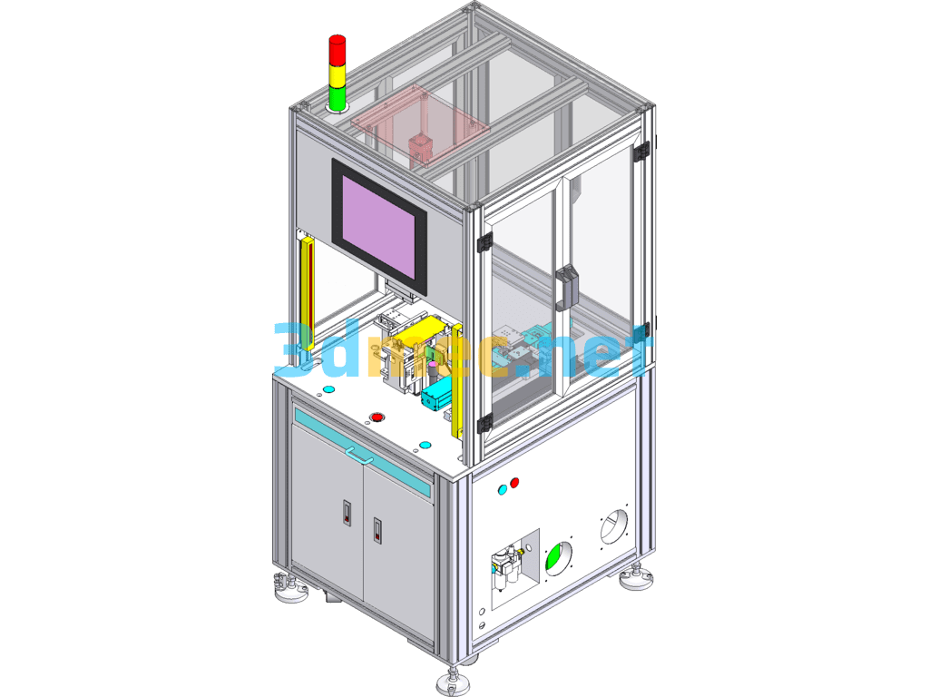 ANQU Magnet Testing Machine (Including DFM, BOM) - 3D Model SolidWorks Free Download