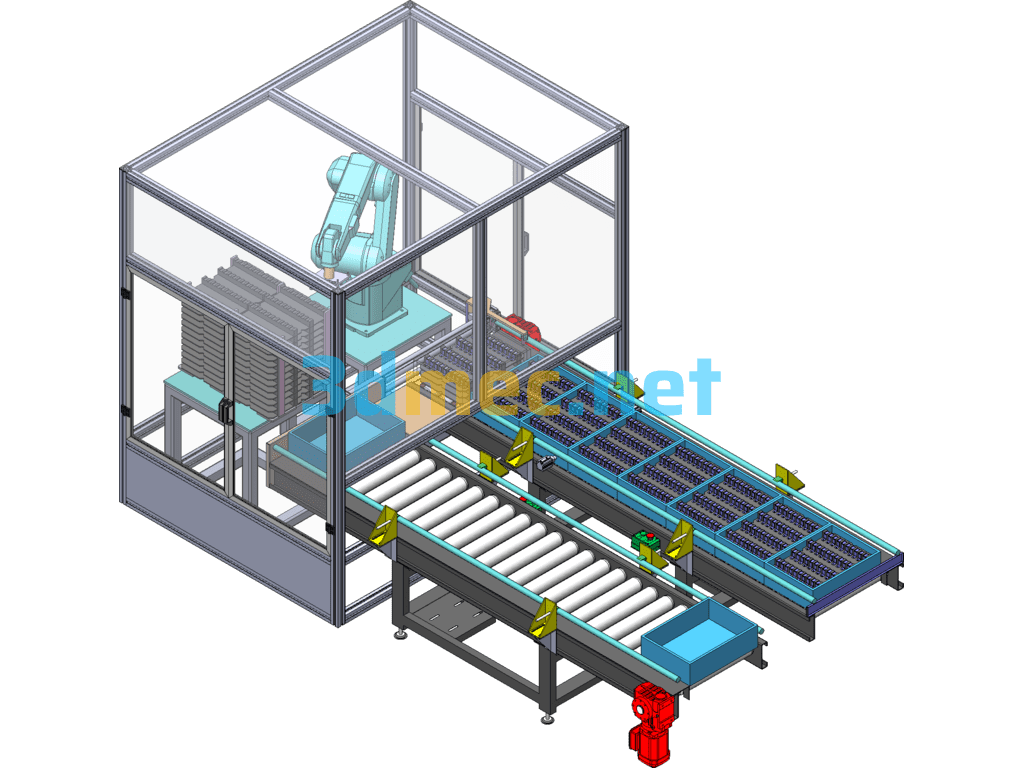 Automatic Feeding Equipment For Stamping Parts (Including DFM, Quotation) - 3D Model SolidWorks Free Download