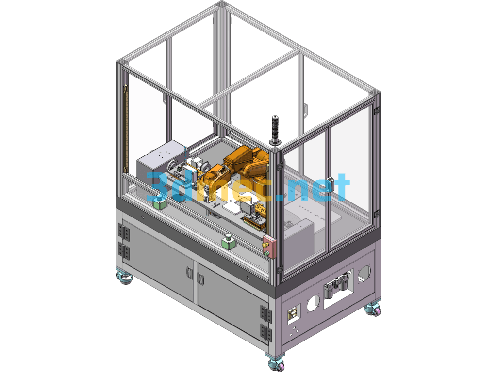 Key Height And Flip Force Testing Machine (DFM/BOM) - 3D Model SolidWorks Free Download