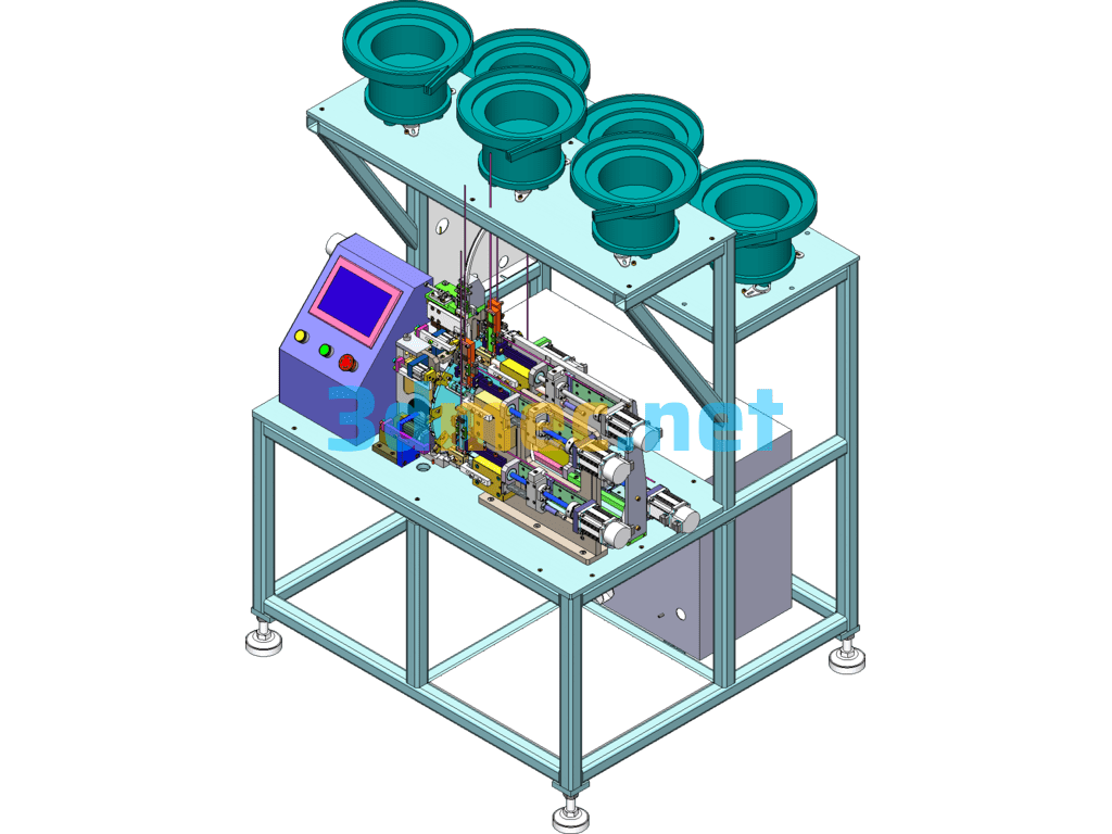 High Precision Watch Card Pin Assembly Machine - 3D Model SolidWorks Free Download