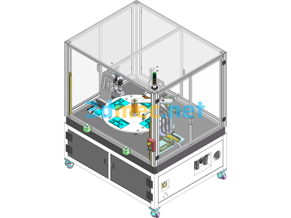 Automatic Testing Equipment (BOM, DMF Generated) - 3D Model SolidWorks Free Download