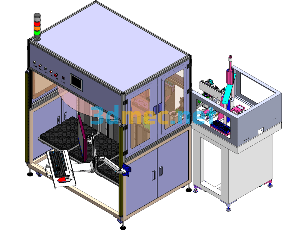 Complete Drawings Of Non-Standard Magnetic Ring Assembly Automatic Pressing Balance Test Equipment - 3D Model SolidWorks Free Download