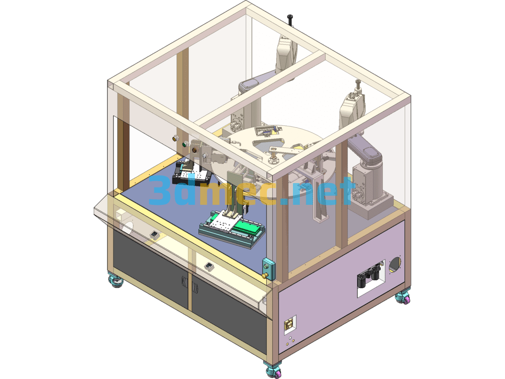 Mobile Phone Flatness Inspection Project (Including DFM, BOM) - 3D Model SolidWorks Free Download