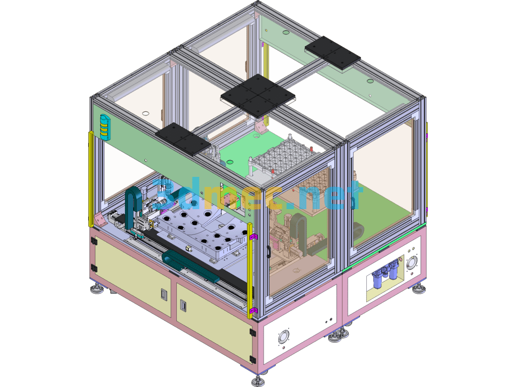 Automatic Alignment Equipment For Complete Machine Disassembly (Including DFM, BOM) - 3D Model SolidWorks Free Download