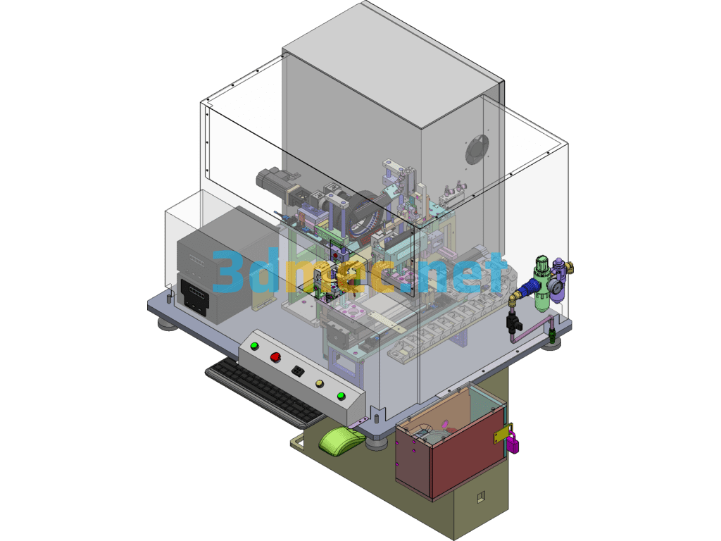 Produced PIN Inspection Assembly Drawing (Including DFM, BOM) - 3D Model SolidWorks Free Download