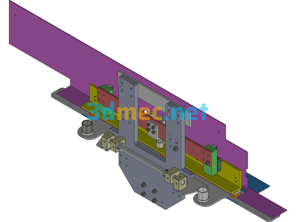 Partial Structure Of Placket Machine - 3D Model Exported Free Download