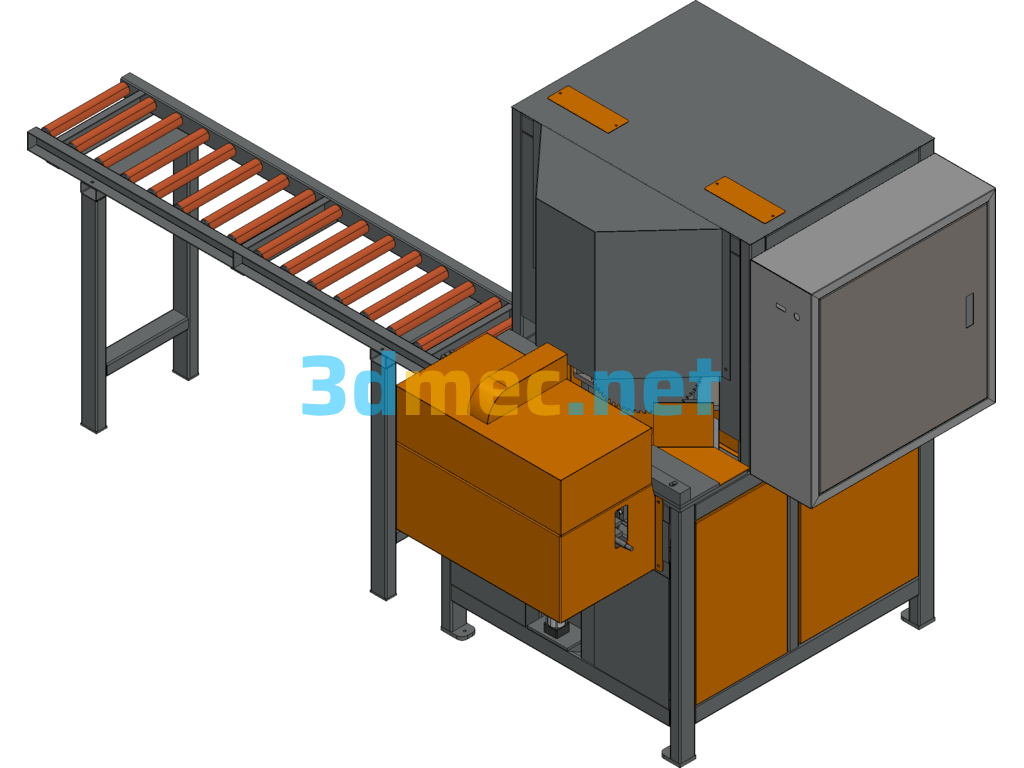 45 Degree Aluminum Sawing Equipment - 3D Model Exported Free Download