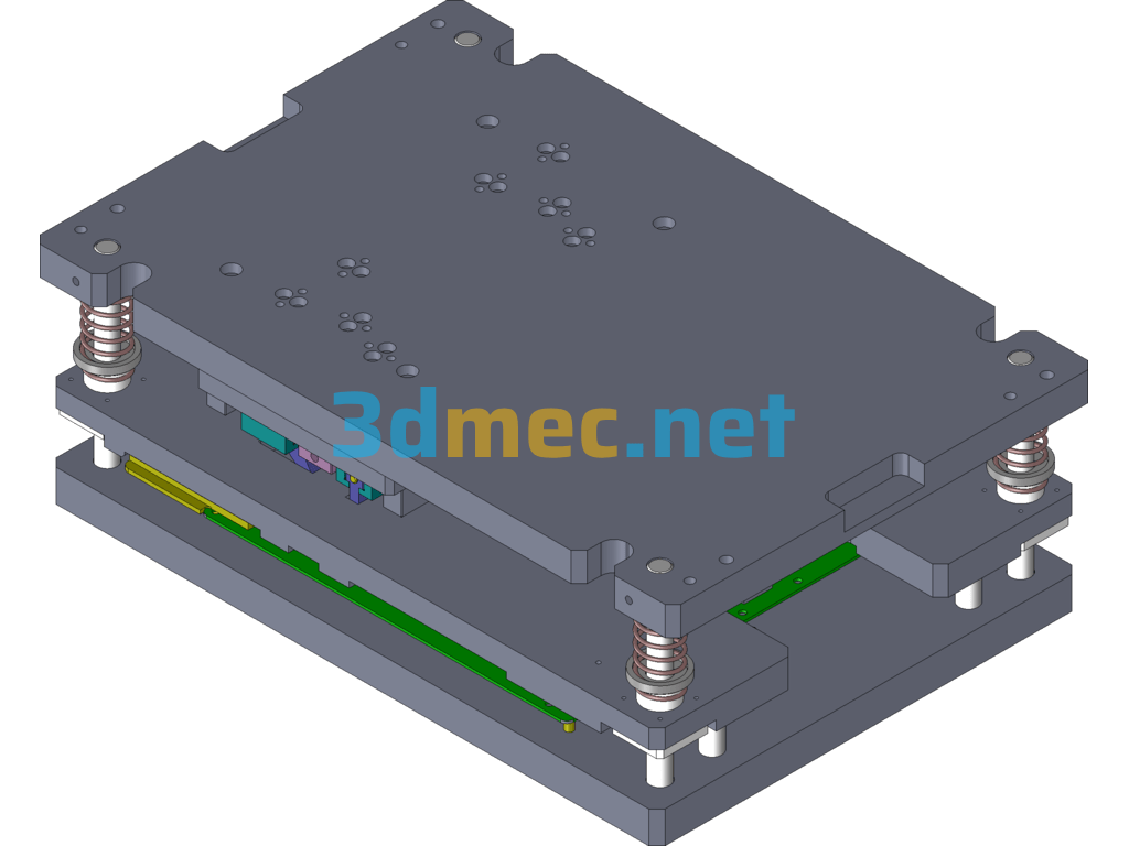 PCB Board Corner Mold - 3D Model SolidWorks Free Download