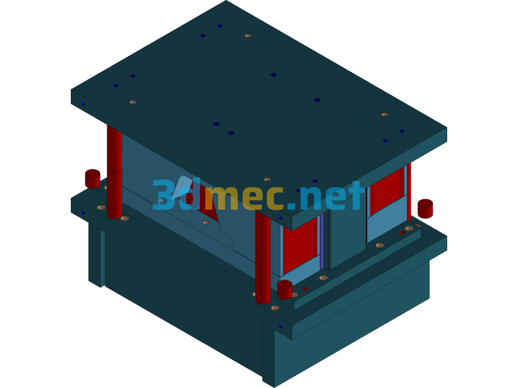 Automobile Stamping Die - 3D Model UG(NX) AutoCAD-ZWCAD Free Download