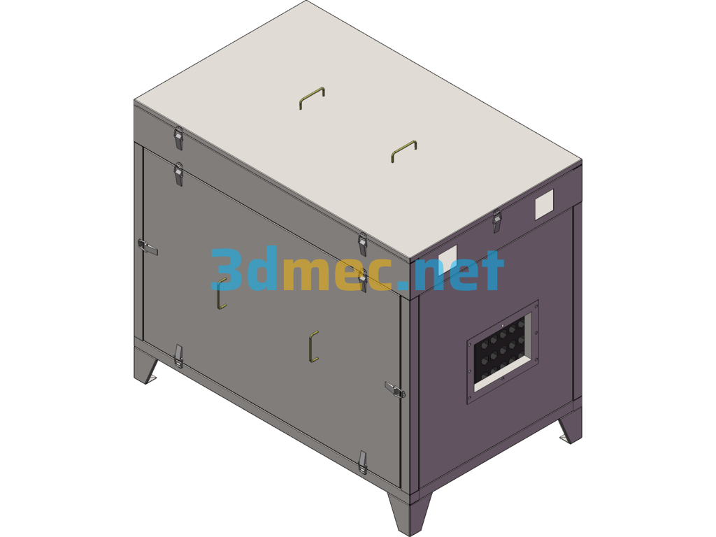 Activated Carbon + UV Photolysis Integrated Equipment - 3D Model SolidWorks Free Download