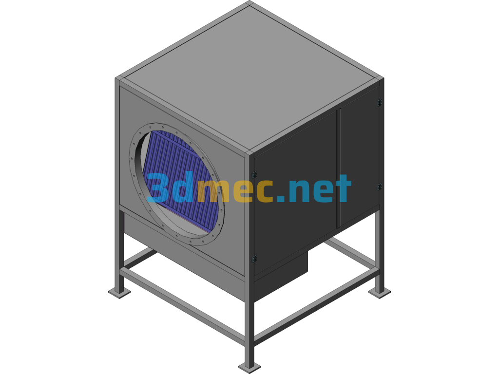 Plate Filter Equipment - 3D Model SolidWorks Free Download