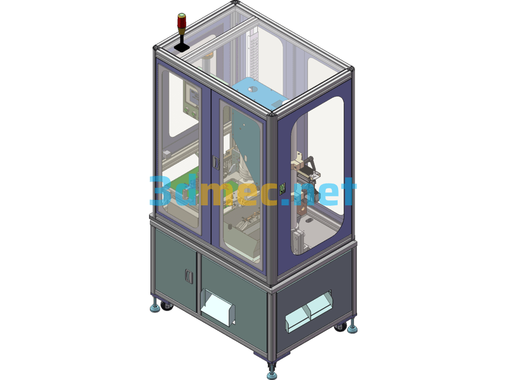 Ultrasonic Deburring Machine - 3D Model SolidWorks Free Download