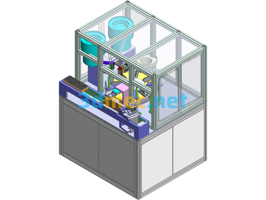 Electronic Cigarette Automatic Assembly Machine - 3D Model SolidWorks Free Download