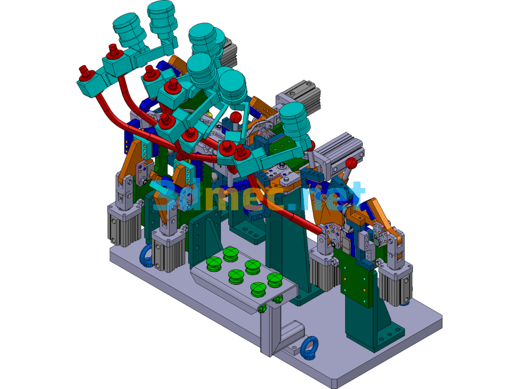 Auto Parts Welding Tooling - 3D Model Exported Free Download