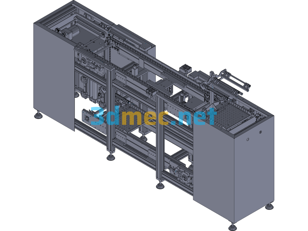 Upper And Lower Double-Layer Return Line - 3D Model Exported Free Download