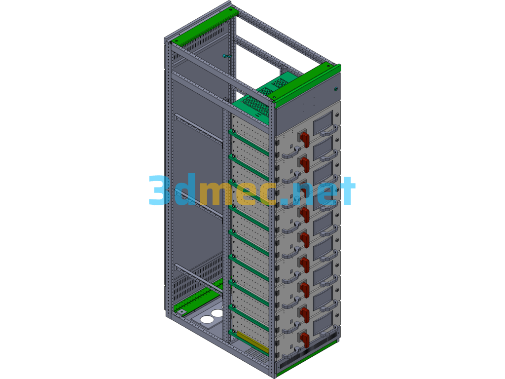 New MNS Drawer Cabinet - 3D Model SolidWorks Free Download