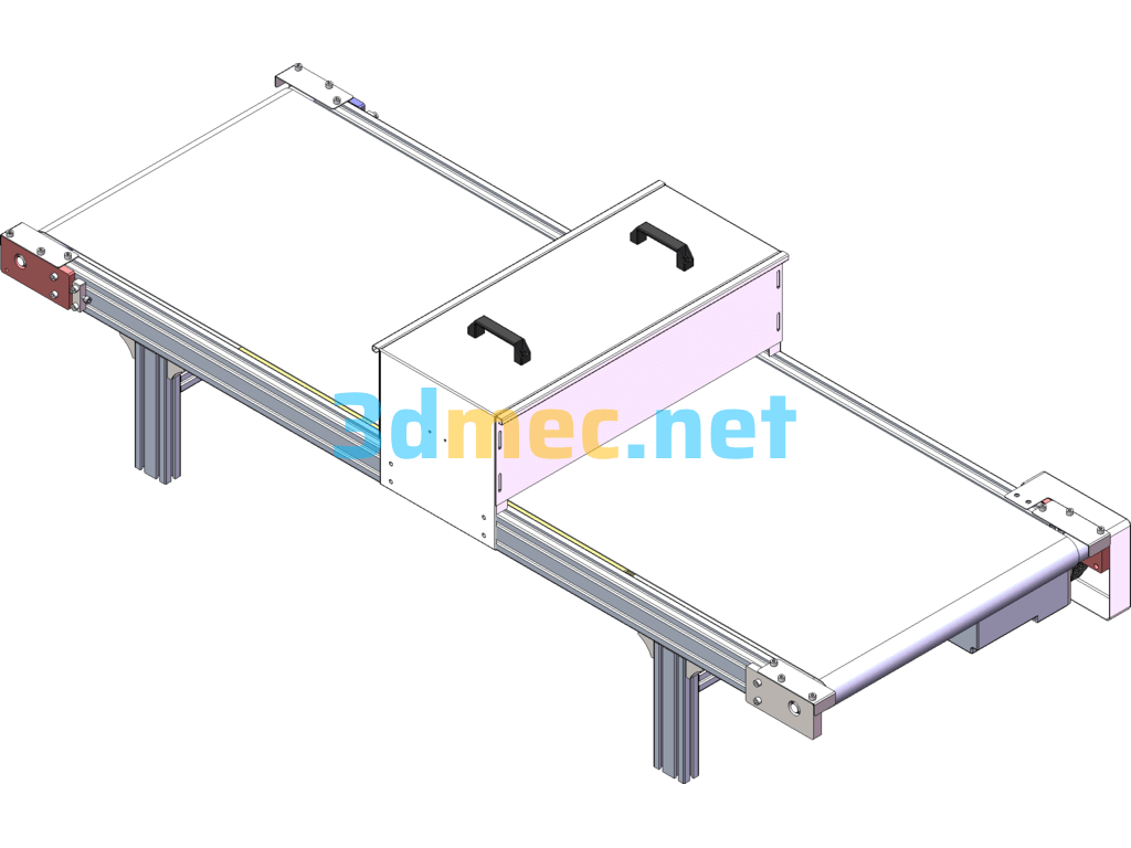 LED UV Curing Machine Solidworks Full Set Of 3D Drawings (Aluminum Profile Frame) - 3D Model SolidWorks Free Download