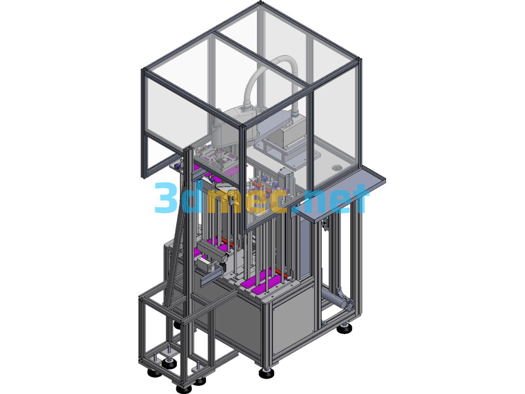 Speed 3000+ Back Panel Font Visual Inspection Equipment - 3D Model Exported Free Download