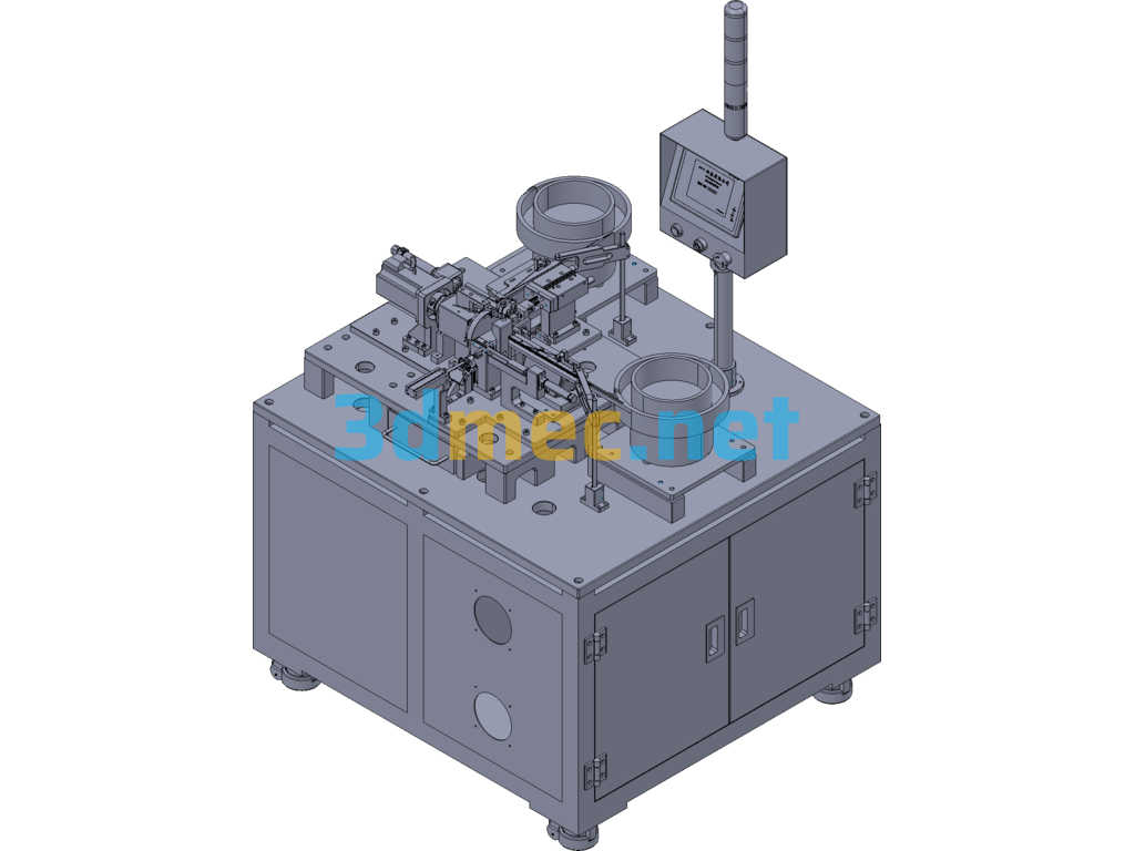 AH52 Electronic Cigarette Air Tube Into The Plastic Rack Automatic Machine - 3D Model Exported Free Download