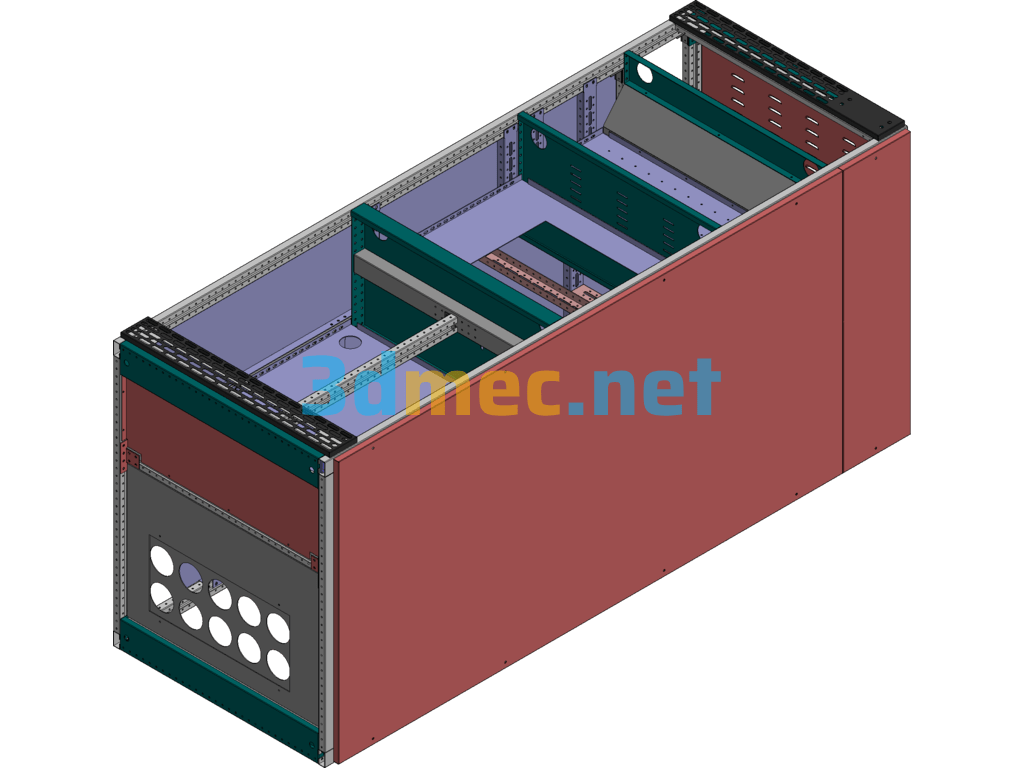 Low Voltage Electric Control Cabinet - 3D Model Exported Free Download