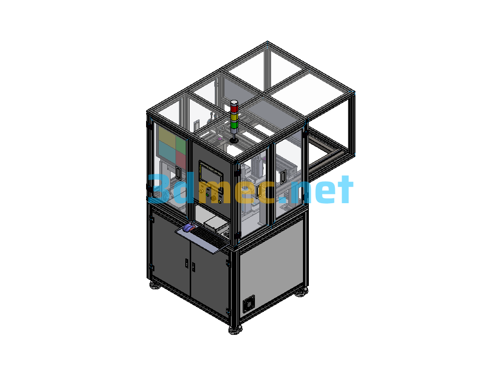 Fully Automatic Screw Locking Machine 3D Model - 3D Model Exported Free Download