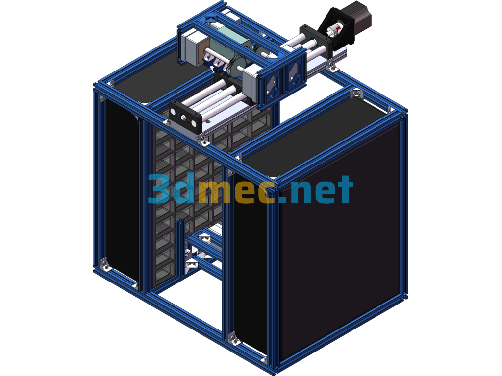 Automatic Taking Device For Top Cabinet - 3D Model SolidWorks Free Download