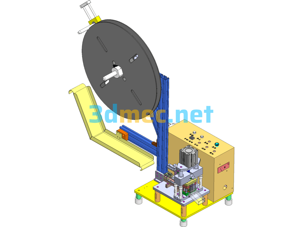 Automatic Tape Cutting Machine - 3D Model SolidWorks Free Download