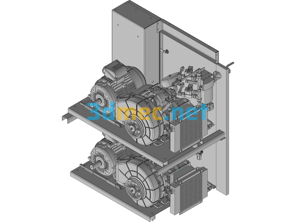 Design Of High Power Dust Removal Equipment - 3D Model Exported Free Download