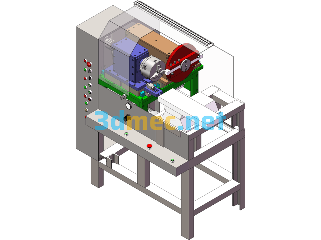 3D+Engineering Drawing+BOM Of Sifang Machine Tool - 3D Model SolidWorks Free Download