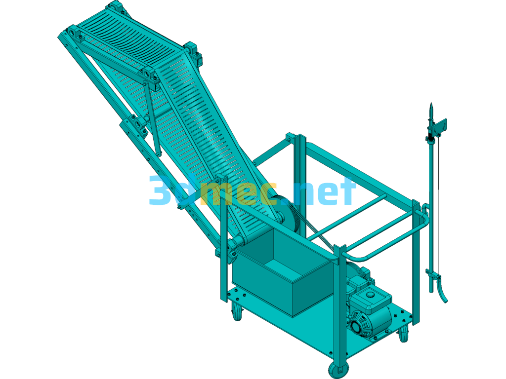 Grape Picking Machine Design (Including 3D Digital Model + CAD Drawings) - 3D Model SolidWorks AutoCAD-ZWCAD Free Download