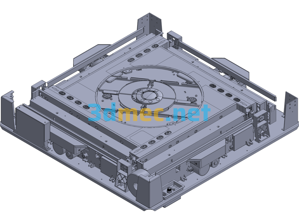 Classic And Ingenious Automatic Mahjong Machine Structure - 3D Model ProE Creo.Parametric Free Download