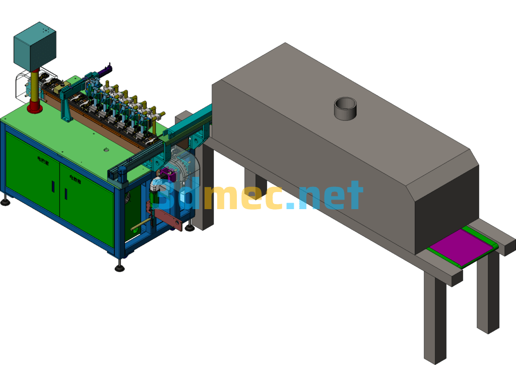 Solar Conductive Copper Plate Automatic Dispensing Machine - 3D Model SolidWorks Free Download