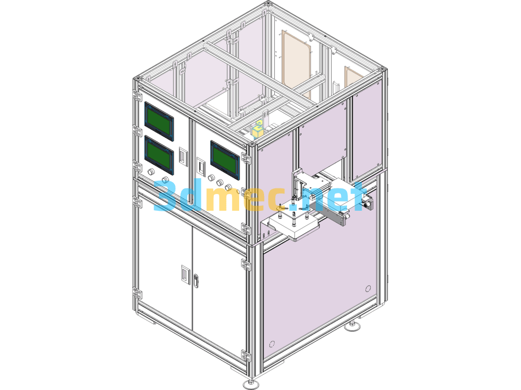 LOGO Inspection Machine, Color Box CCD Inspection Equipment - 3D Model SolidWorks Free Download