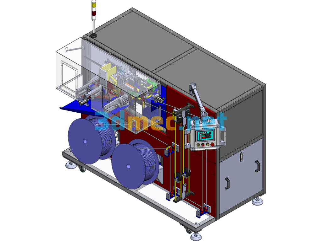 Automatic Conduit Winding Welding Machine - 3D Model SolidWorks Free Download