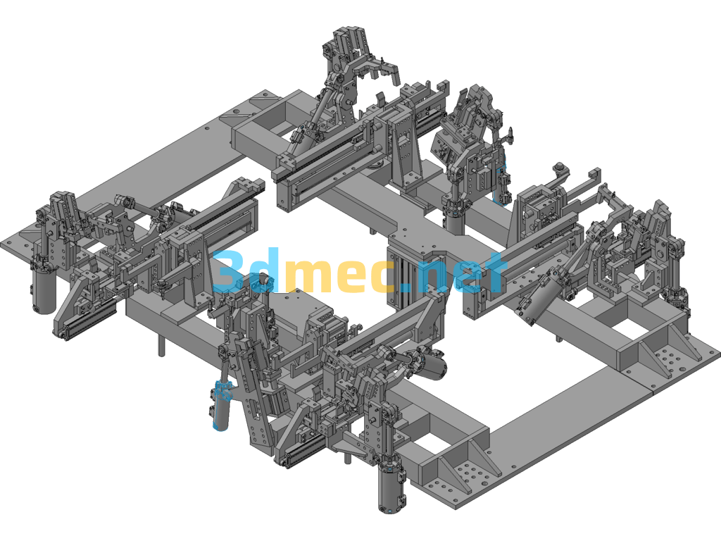 Automated Welding Fixture Design - 3D Model Exported Free Download