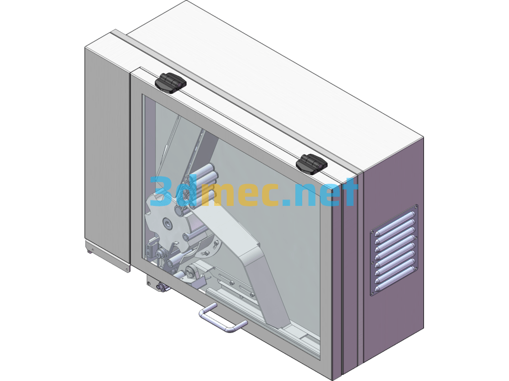 Cylindrical Battery Material Separation And Feeding Mechanism - 3D Model SolidWorks Free Download