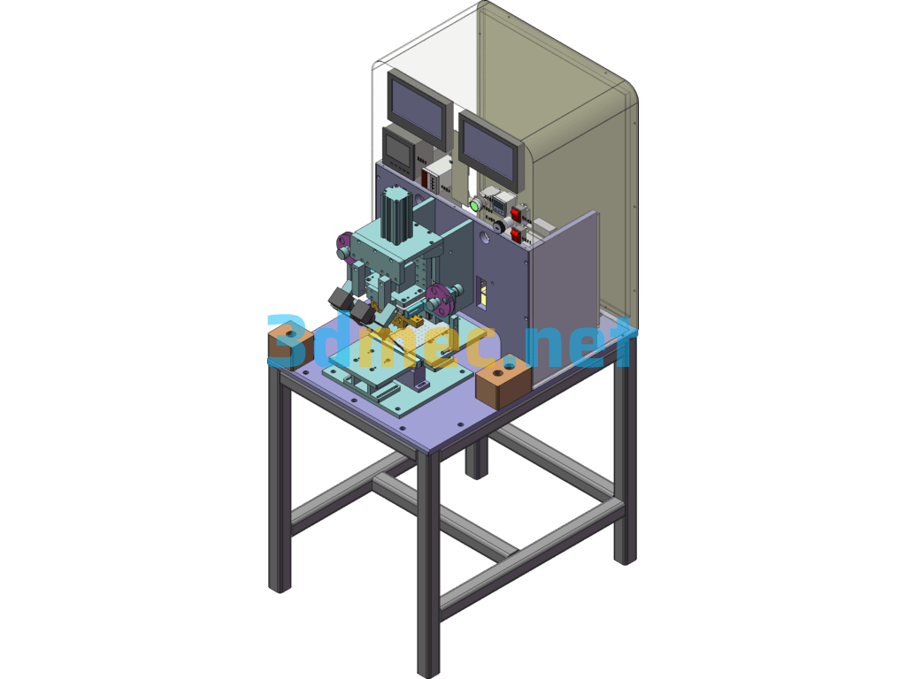 Desktop Simple Pulse Heat Press - 3D Model SolidWorks Free Download