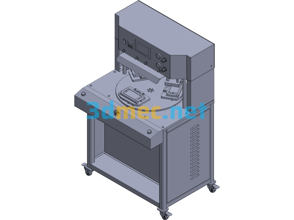 Mobile Phone Screen Press Stand Machine Three-Station Fully Automated - 3D Model Exported Free Download