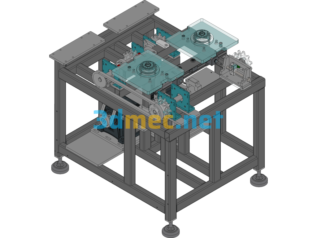 Motor Industry Production Line Double Speed Line - 3D Model SolidWorks Free Download