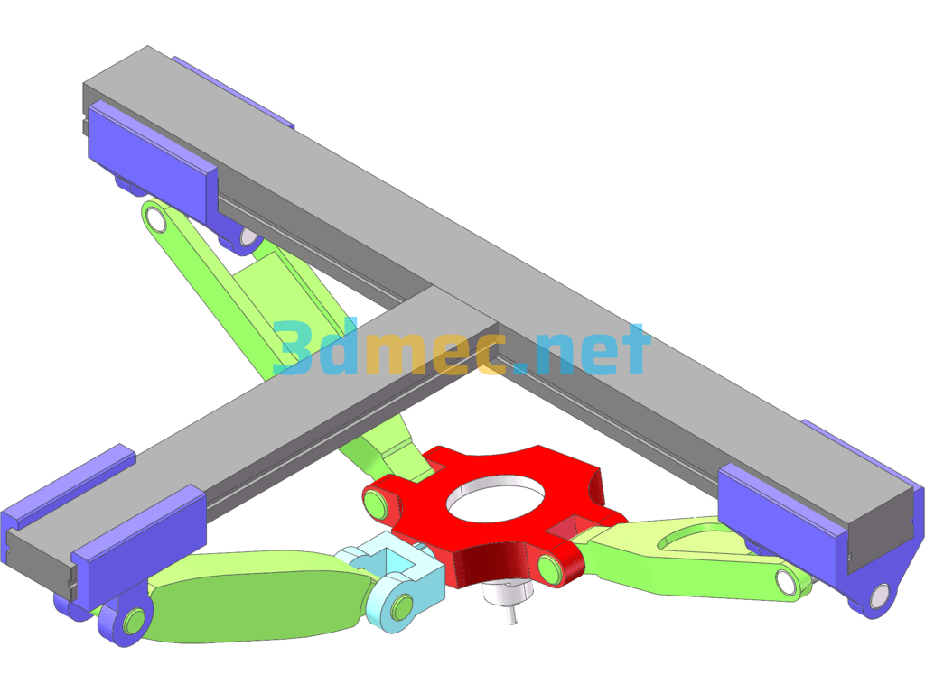 AB Structure Design And Motion Simulation Of A Hybrid Five-Axis Machine Tool - 3D Model SolidWorks Free Download