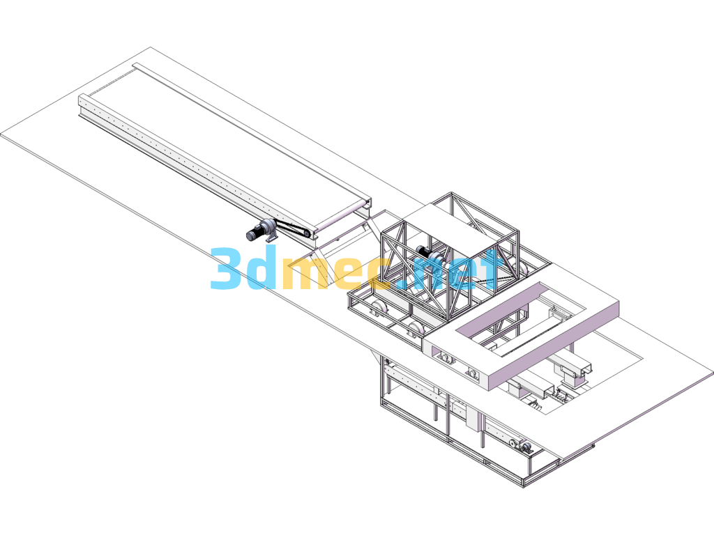 Car Loader (Automatic Bagging Of Cement) - 3D Model SolidWorks AutoCAD-ZWCAD Free Download