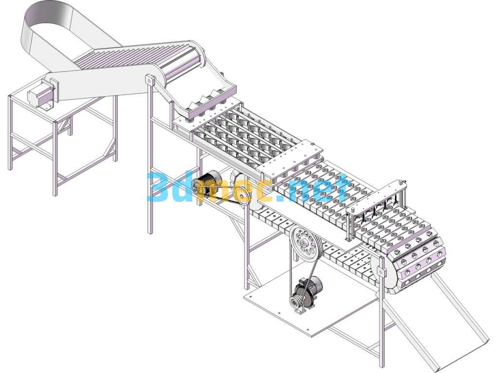 Design Of Apricot Cutting And Pitting Machine - 3D Model SolidWorks AutoCAD-ZWCAD Free Download