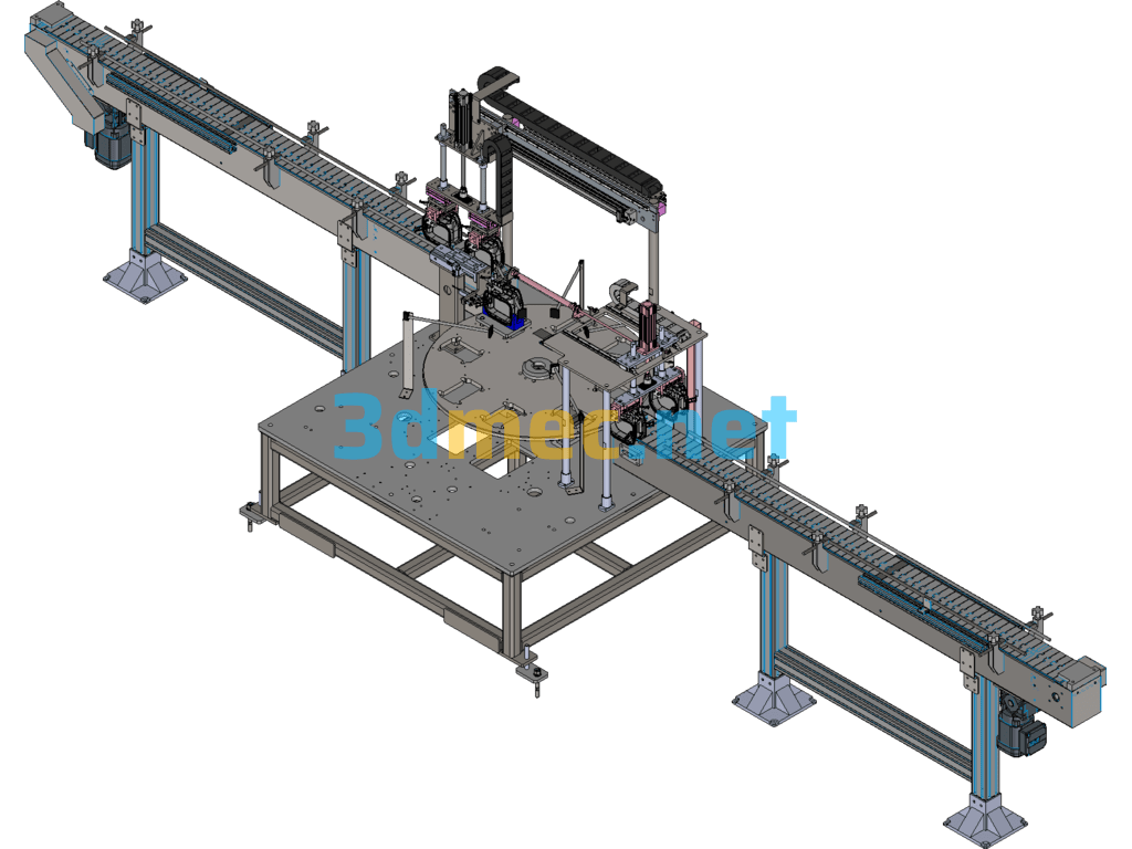 Gas Meter Rocker Loading And Pressing Machine - 3D Model SolidWorks Free Download