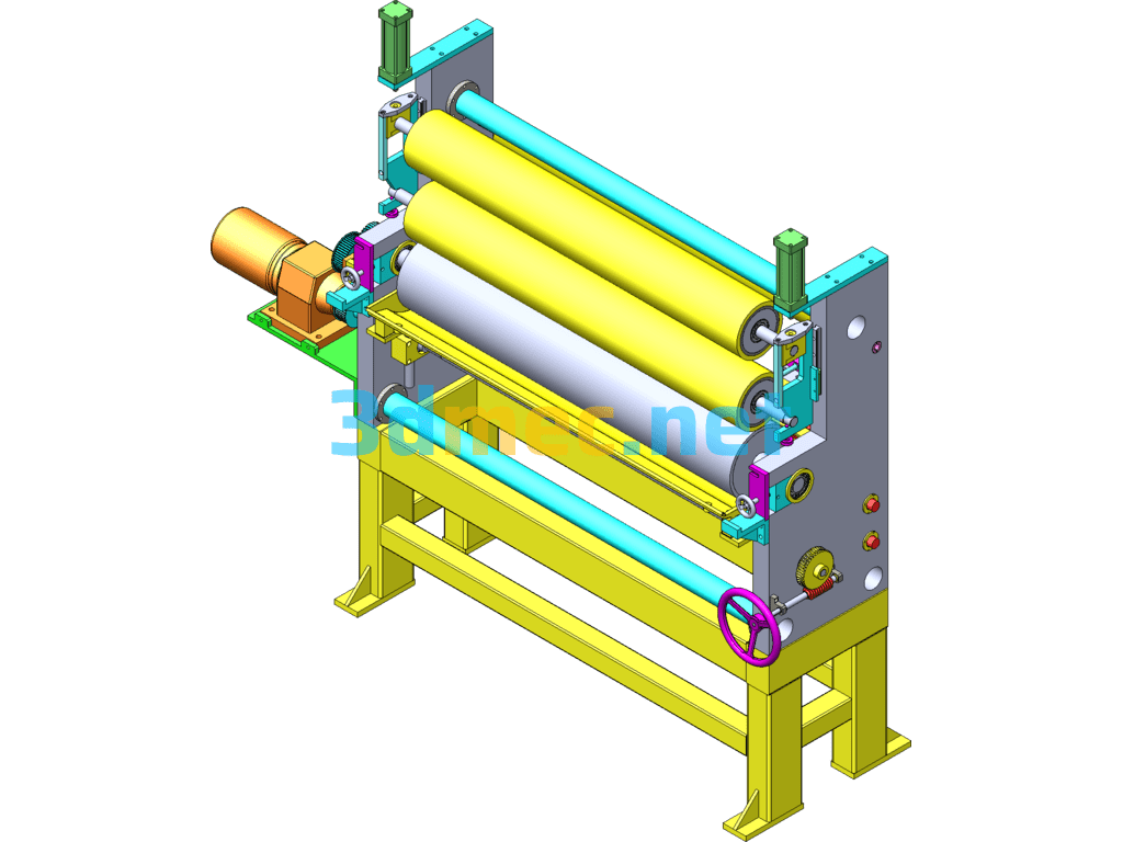 Packaging Tape Coating Head - 3D Model SolidWorks Free Download